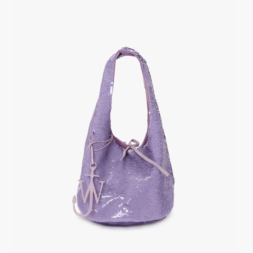 JW Anderson MINI SEQUIN SHOPPER TOP HANDLE BAG